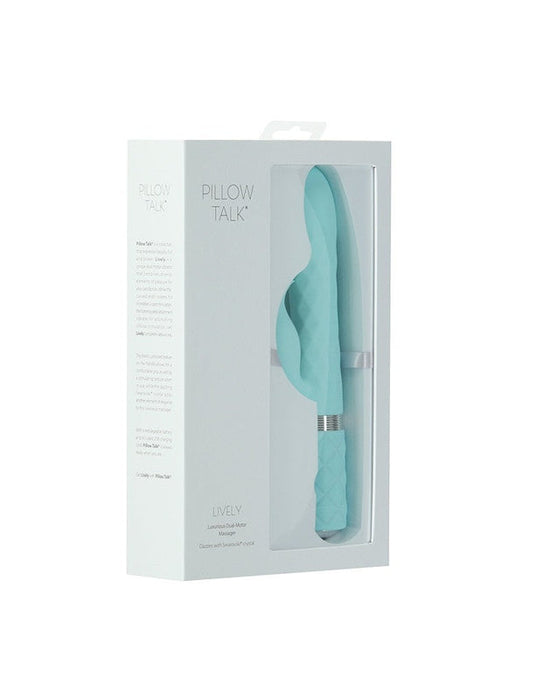 Pillow Talk - Lively - Rabbit Vibrator - Lichtblauw-Laced-up.nl