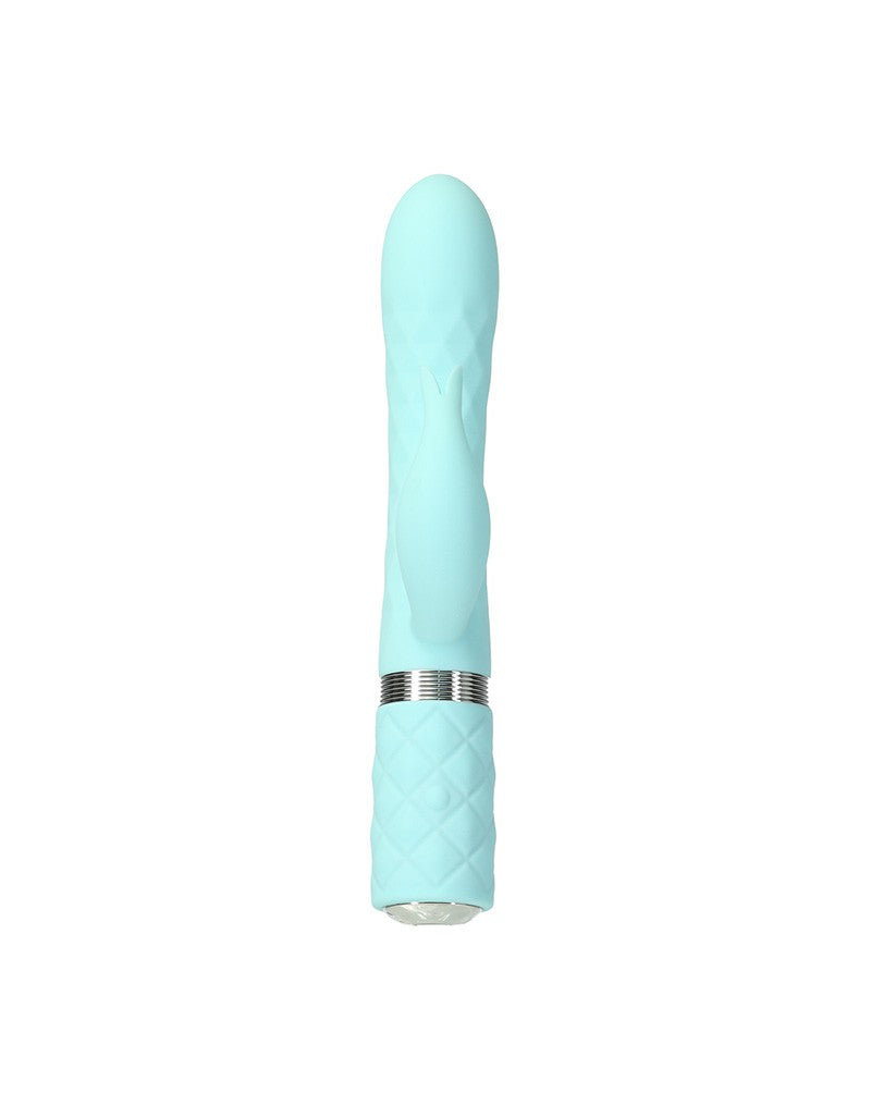 Pillow Talk - Lively - Rabbit Vibrator - Lichtblauw-Laced-up.nl