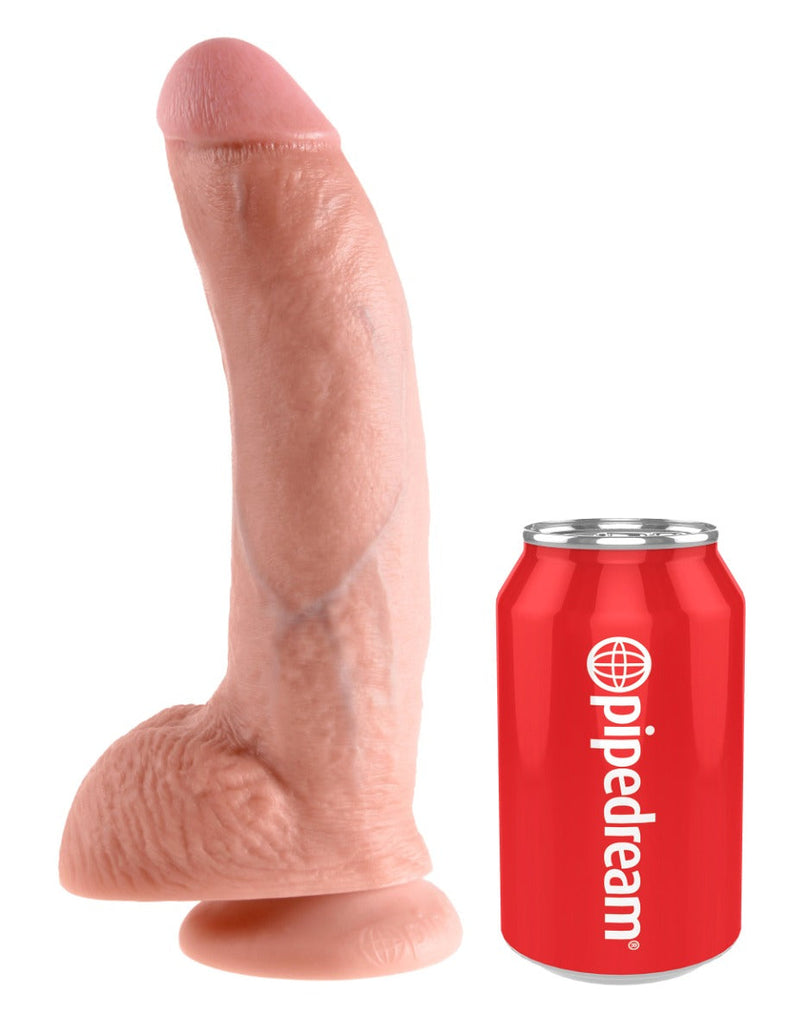Pipedream - King Cock - Gode avec scrotum - 23 cm - Peau Claire - Laced-up.nl