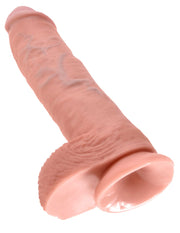 Pipedream - King Cock - Gode avec scrotum - 25,5 cm - Peau Claire - Laced-up.nl