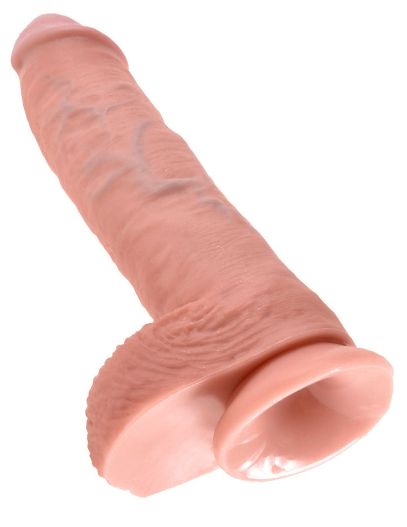 Pipedream - King Cock - Gode avec scrotum - 25,5 cm - Peau Claire - Laced-up.nl