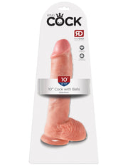 Pipedream - King Cock - Gode avec scrotum - 25,5 cm - Peau Claire - Laced-up.nl