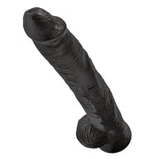 Pipedream King Cock - Zwarte Dildo met Scrotum - 35 cm - Zwart-Erotiekvoordeel.nl