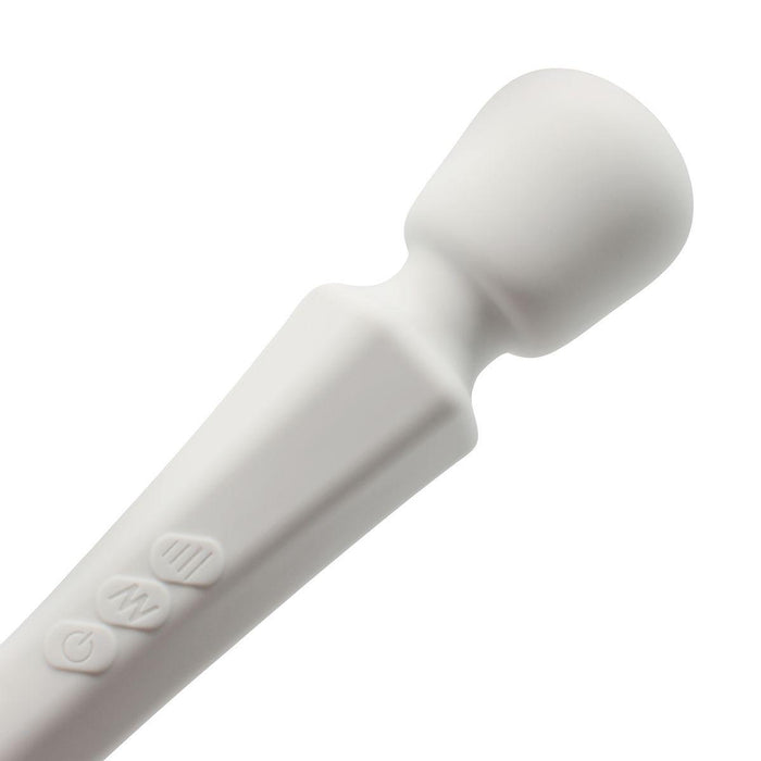Pixey - Aqua Mini Wand Vibrator - The White Edition - Sterke en Stille Motor - Wit-Laced-up.nl