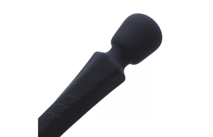 Pixey - Aqua Mini Wand Vibrator - Zwart-Laced-up.nl