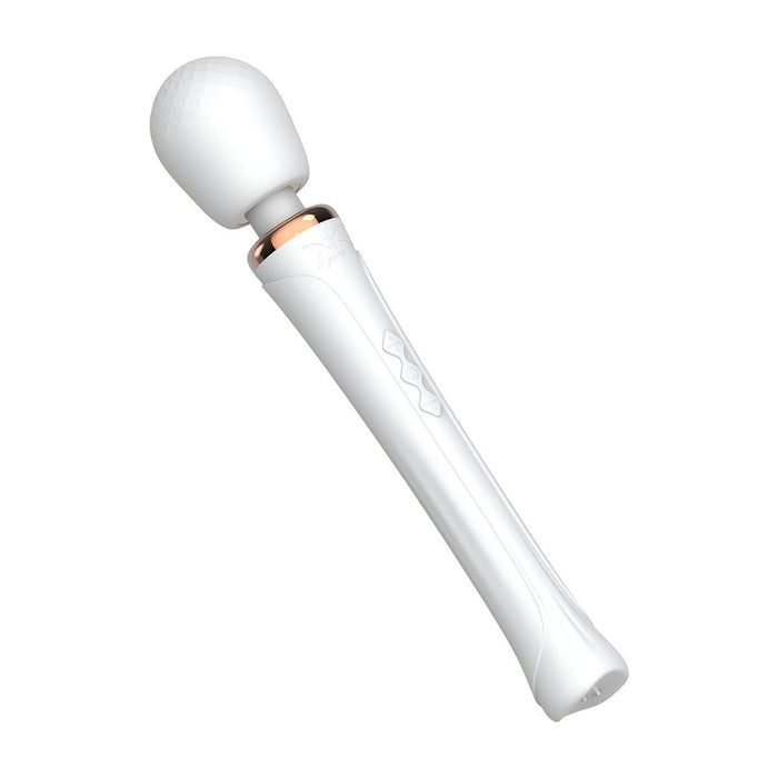 Pixey - Aqua Wand Vibrator - The White Edition - wit-Laced-up.nl