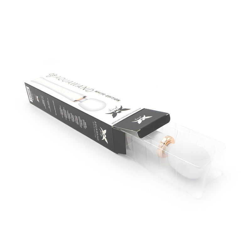 Pixey - Aqua Wand Vibrator - The White Edition - wit-Laced-up.nl