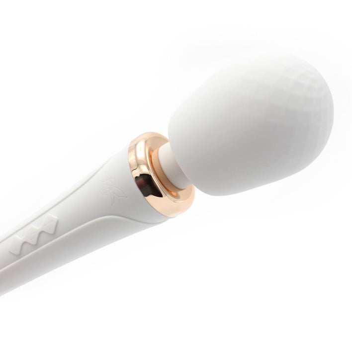 Pixey - Aqua Wand Vibrator - The White Edition - wit-Laced-up.nl