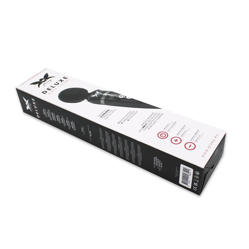 Pixey DeLuxe - Black Chrome Edition - Oplaadbare Wand Vibrator - de krachtigste die er is-Laced-up.nl