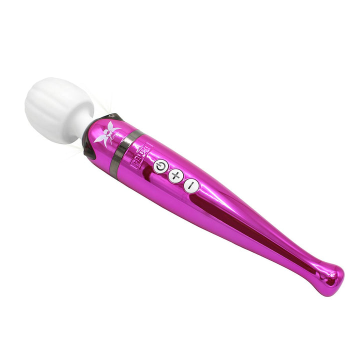 Pixey DeLuxe - Pink Chrome Edition - Oplaadbare Wand Vibrator - de krachtigste die er is-Laced-up.nl