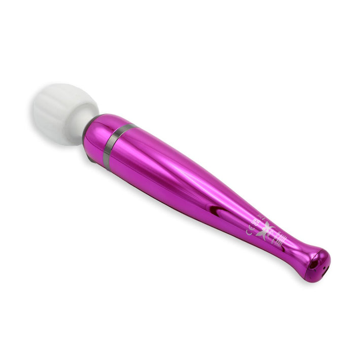 Pixey DeLuxe - Pink Chrome Edition - Oplaadbare Wand Vibrator - de krachtigste die er is-Laced-up.nl