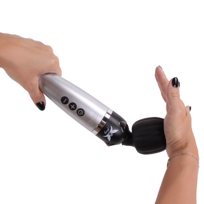 Pixey - DeLuxe Silver Edition - Oplaadbare Wand Vibrator - De krachtigste Pixey die er is!)-laced-up.nl