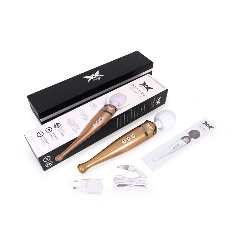 Pixey - DeLuxe Gold Edition - Oplaadbare Wand Vibrator - De krachtigste Pixey die er is!-Laced-up.nl