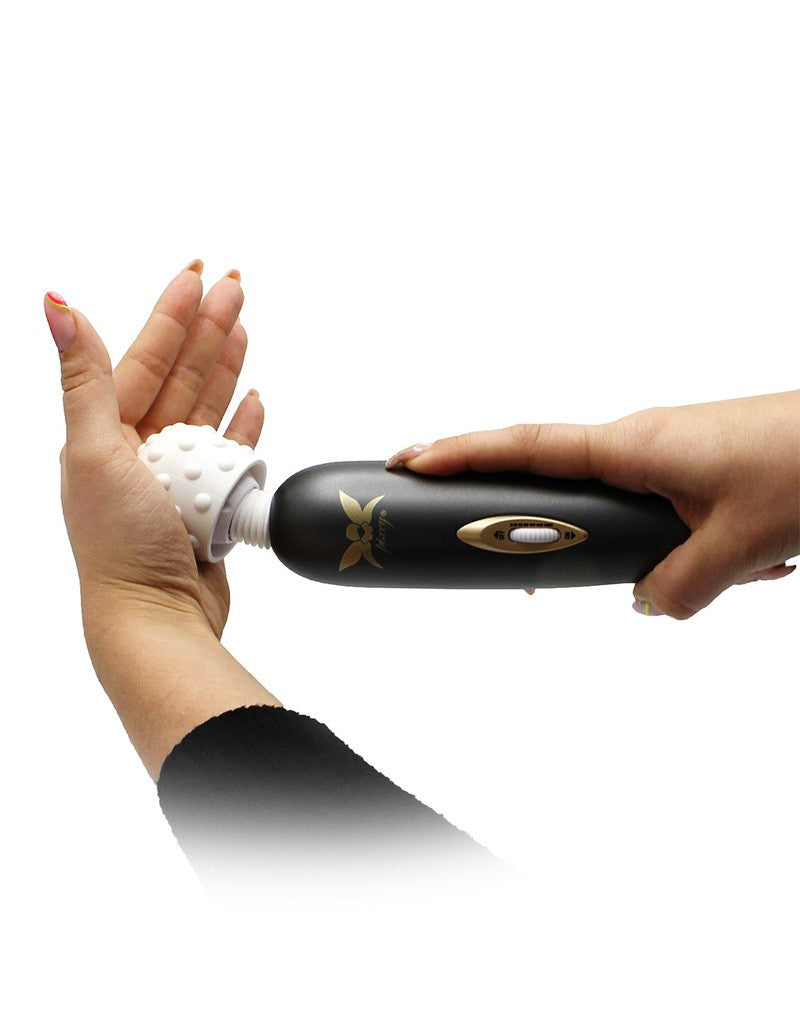 Pixey - Exceed V2 - Wand Vibrator met Beweegbare Kop - Zwart-Laced-up.nl