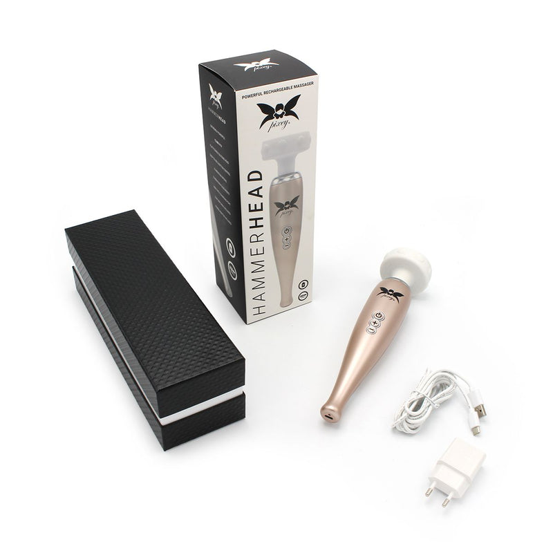 Pixey - Hammerhead - Wand Vibrator Met Platte Kop - Extreem Krachtig-Laced-up.nl