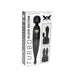 Pixey Turbo - Wand Vibrator - Massager - Black Edition - Met Twee Opzetstukken-Laced-up.nl