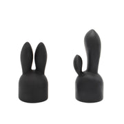 Pixey Turbo - Wand Vibrator - Massager - Black Edition - Met Twee Opzetstukken-Laced-up.nl