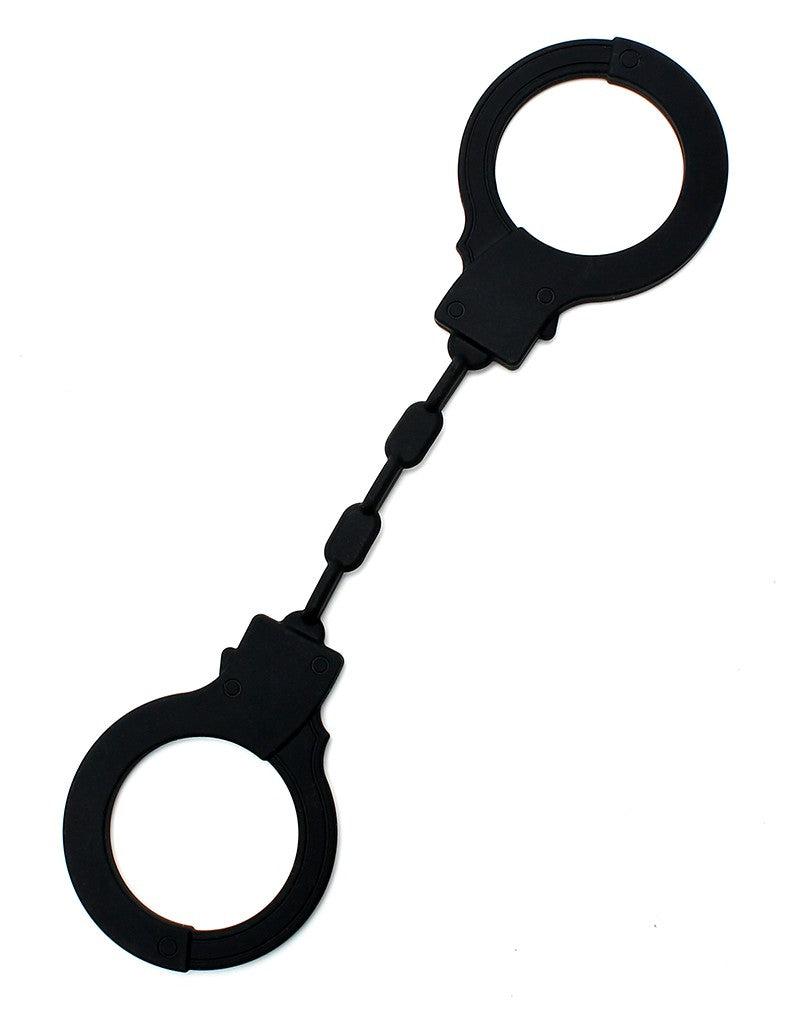Menottes de police en silicone - Noires - Laced-up.nl