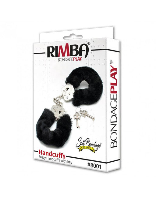 Rimba - Menottes de police avec fourrure noire - Laced-up.nl
