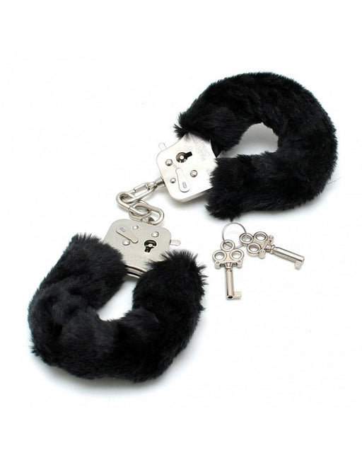 Rimba - Menottes de police avec fourrure noire - Laced-up.nl