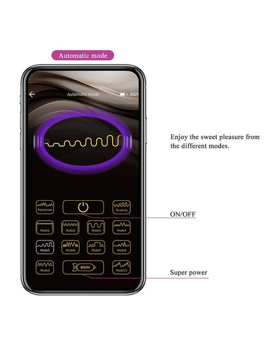 Pretty Love - Abner - Vibrerend Eitje - Met App Control - Roze-Laced-up.nl