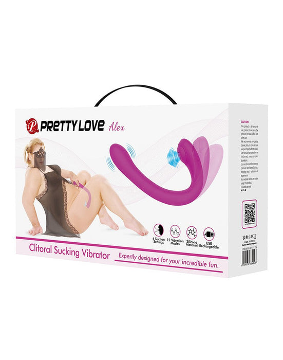 Pretty Love - Alex - G-Spot + Clitoris Vibrator - Met luchtdruk stimulatie - Roze-Laced-up.nl