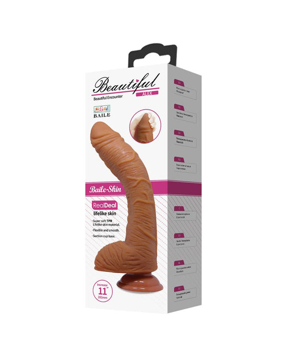 Pretty Love - Alex - Realistische Grote G-spot Dildo - 28 x 5 cm - Medium Huidskleur-Laced-up.nl