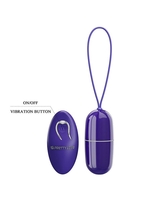 Pretty Love - Arvin - Vibrerend Eitje met Afstandsbediening - Paars-Laced-up.nl