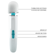Pretty Love - Azlins - Massager - Wit/Blauw-Erotiekvoordeel.nl