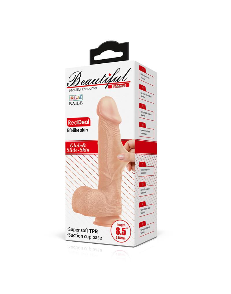 Pretty Love - Bahamut - Dildo - Realistische Vibrerende Dildo - Lengte 21.8 cm - Lichte Huidskleur - Geeft Levensechte Ervaring-Laced-up.nl