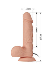 Pretty Love - Bahamut - Dildo - Realistische Vibrerende Dildo - Lengte 21.8 cm - Met Afstandsbediening - Lichte Huidskleur - Geeft Levensechte Ervaring-Laced-up.nl