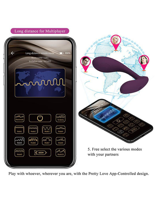 Pretty Love - Baird - Panty Vibrator - Draagbare Vibrator - Vibrerend Slipje - Met App Control-Laced-up.nl