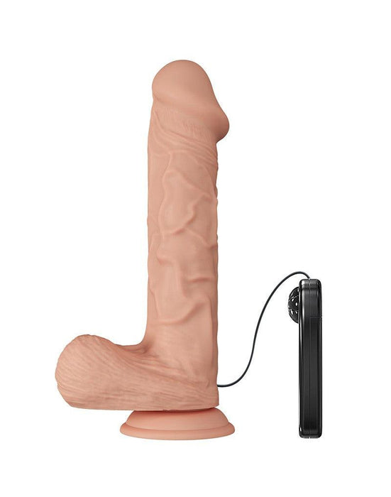Pretty Love - Bergrisi - Dildo - Realistische Vibrerende Dildo - Lengte 26 cm - Met Afstandsbediening - Lichte Huidskleur - Geeft Levensechte Ervaring-Laced-up.nl
