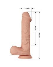 Pretty Love - Bergrisi - Dildo - Realistische Vibrerende Dildo - Lengte 26 cm - Met Afstandsbediening - Lichte Huidskleur - Geeft Levensechte Ervaring-Laced-up.nl