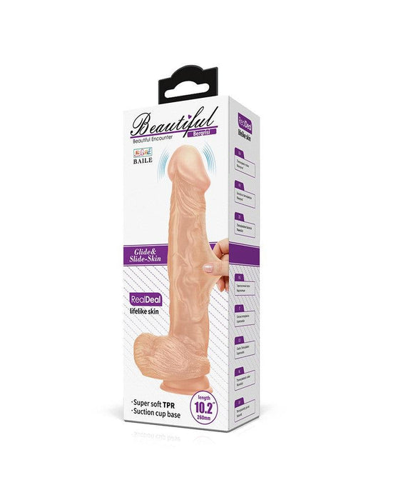 Pretty Love - Bergrisi - Dildo - Realistische Vibrerende Dildo - Lengte 26 cm - Met Afstandsbediening - Lichte Huidskleur - Geeft Levensechte Ervaring-Laced-up.nl