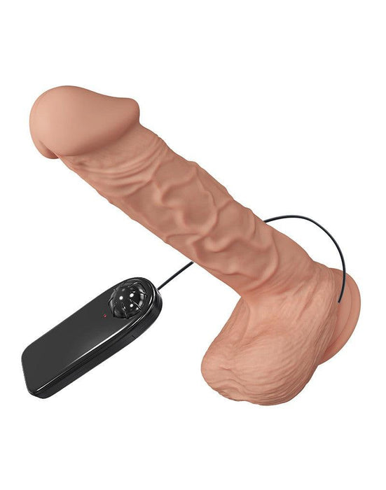 Pretty Love - Bergrisi - Dildo - Realistische Vibrerende Dildo - Lengte 26 cm - Met Afstandsbediening - Lichte Huidskleur - Geeft Levensechte Ervaring-Laced-up.nl