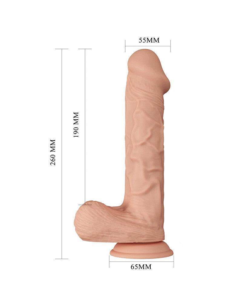 Pretty Love Bergrisi Realistische Dildo 26 cm met Zuignap-Erotiekvoordeel.nl