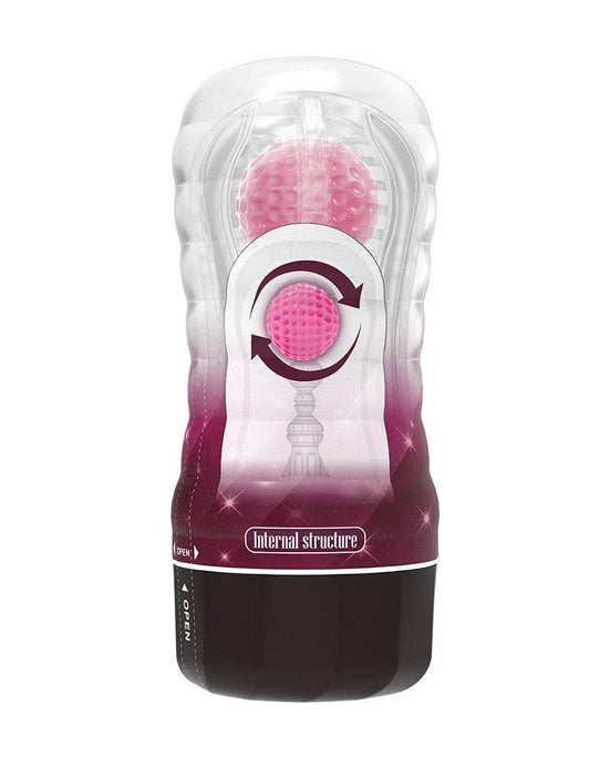 Pretty Love - Black Hole - Masturbator Cup - Met Rollende Bal Voor Extra Sensaties - Roze-Laced-up.nl