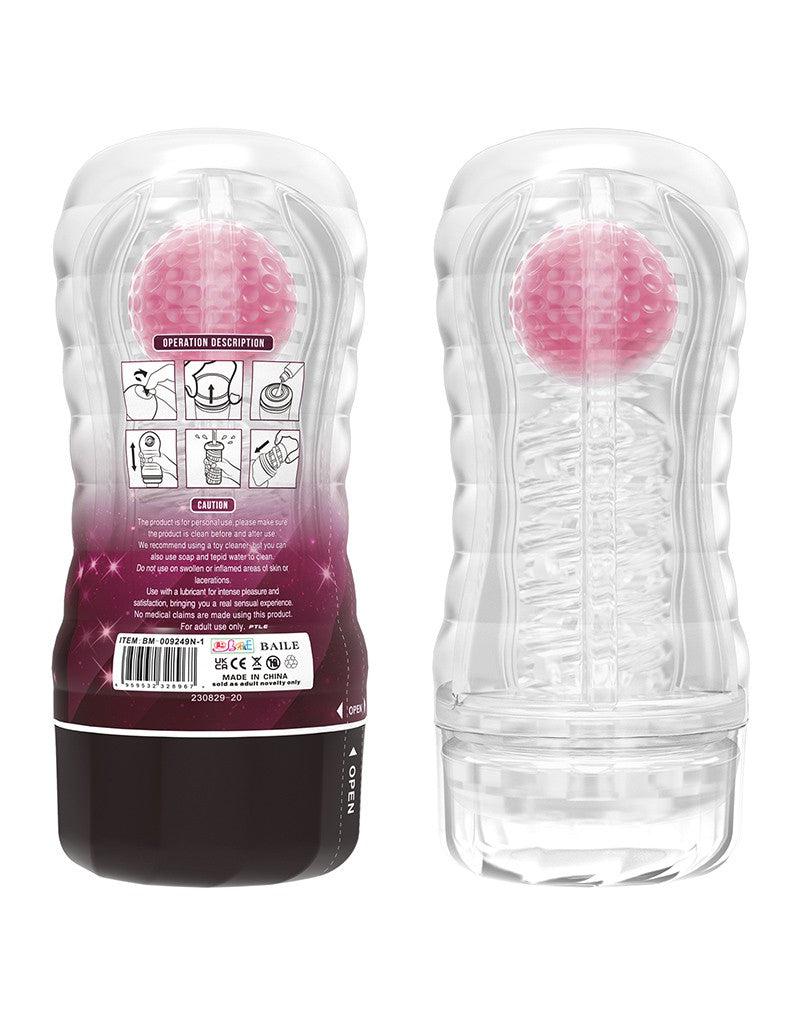 Pretty Love - Black Hole - Masturbator Cup - Met Rollende Bal Voor Extra Sensaties - Roze-Laced-up.nl