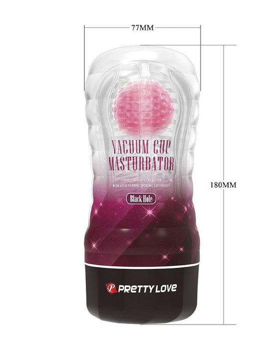 Pretty Love - Black Hole - Masturbator Cup - Met Rollende Bal Voor Extra Sensaties - Roze-Laced-up.nl