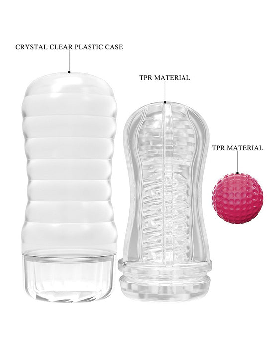 Pretty Love - Black Hole - Masturbator Cup - Met Rollende Bal Voor Extra Sensaties - Roze-Laced-up.nl