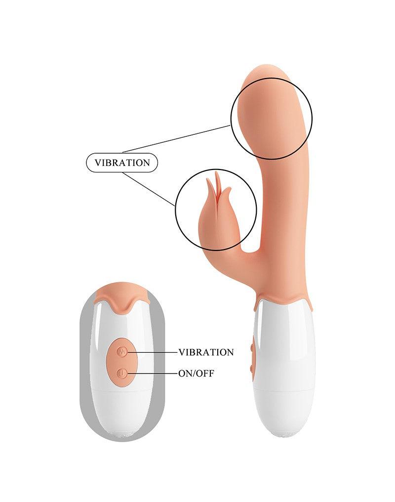 Pretty Love - Bloody Mary - Vibrator - Rabbit Vibrator met Clitoris Stimulatie - Lichte Huidskleur - Geeft Intens en Krachtig Plezier-Laced-up.nl