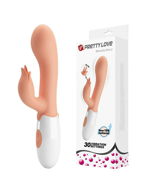 Pretty Love - Bloody Mary - Vibrator - Rabbit Vibrator met Clitoris Stimulatie - Lichte Huidskleur - Geeft Intens en Krachtig Plezier-Laced-up.nl