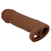 Pretty Love - Bunion - Verlengende Penis Sleeve met Cockring - 25mm - Bruin-Erotiekvoordeel.nl