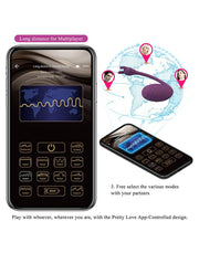 Pretty Love - Catalina - Draagbare Vibrator met App-bediening - Paars-Laced-up.nl
