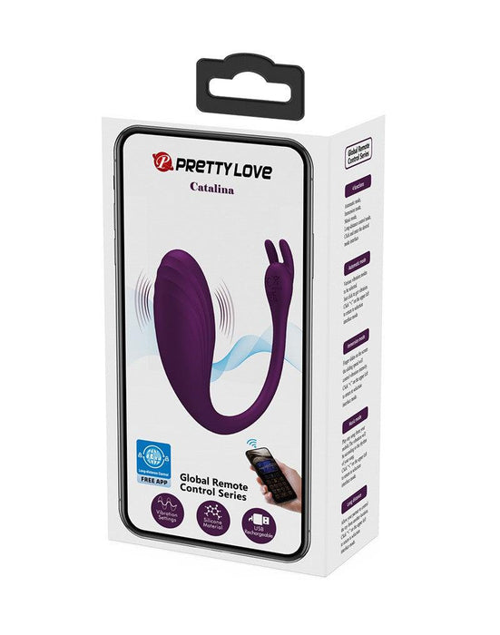 Pretty Love - Catalina - Draagbare Vibrator met App-bediening - Paars-Laced-up.nl