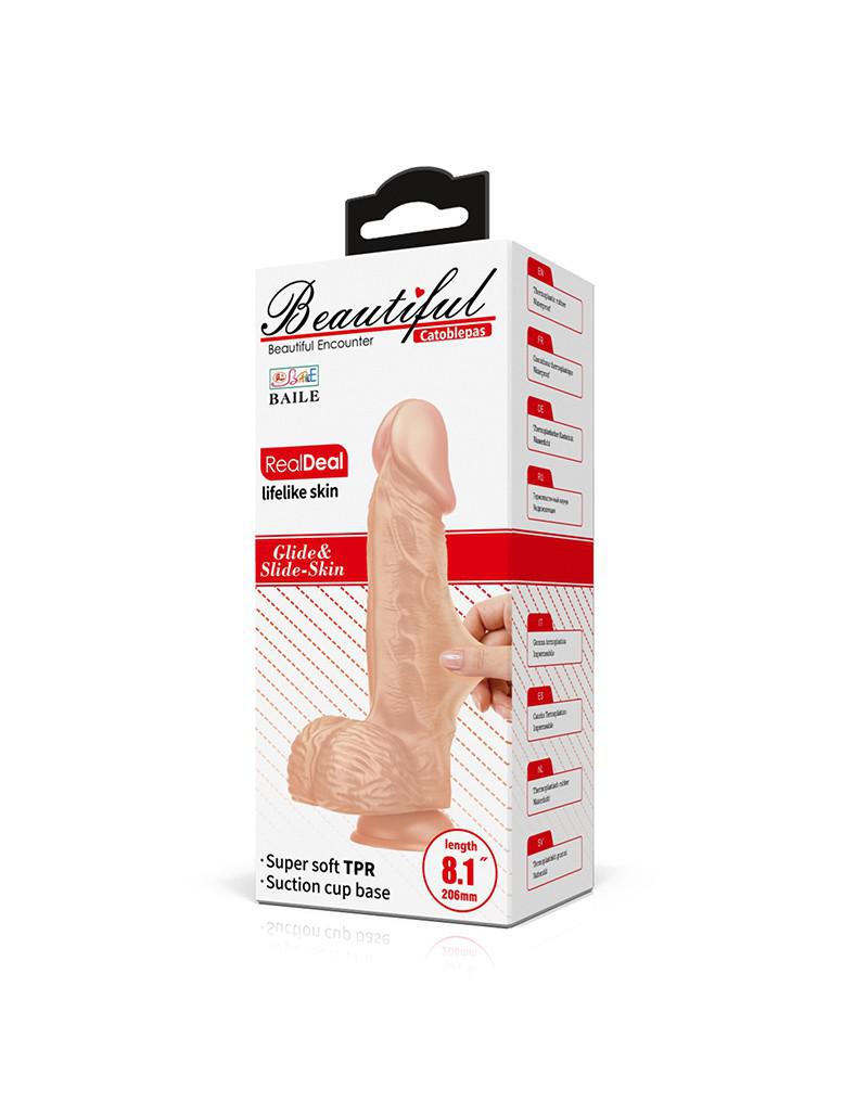 Pretty Love - Catoblepas - Realistische Dildo - 20.6 x 4.4 cm - Lichte Huidskleur-Erotiekvoordeel.nl