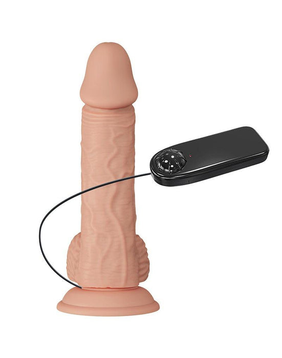 Pretty Love - Catoblepas - Realistische Vibrerende Dildo - Lengte 206 mm - Met Afstandsbediening - Lichte Huidskleur - Geeft Levensechte Ervaring-Laced-up.nl