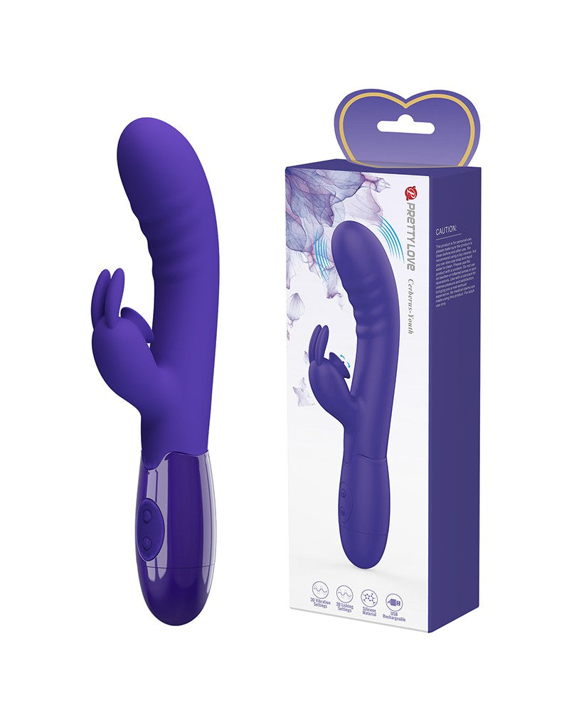 Pretty Love - Cerberus Youth - Rabbit Vibrator - Paars-Laced-up.nl