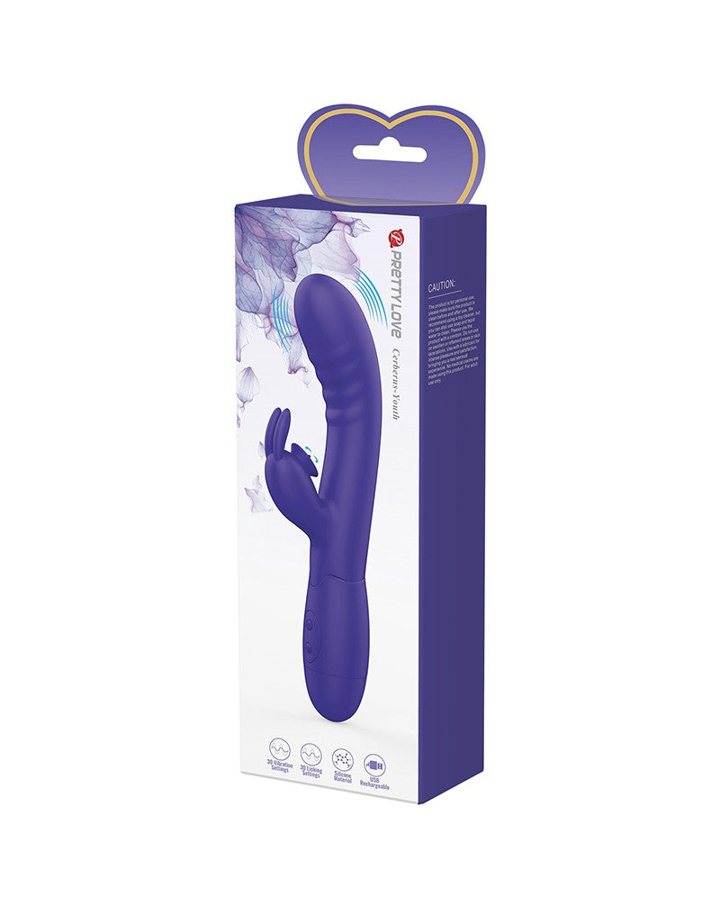 Pretty Love - Cerberus Youth - Rabbit Vibrator - Paars-Laced-up.nl